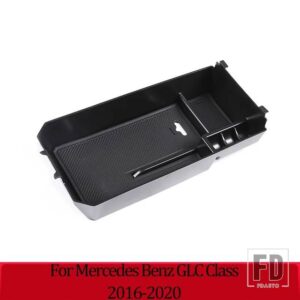 メルセデスベンツ アームレストコンソール中央収納ボックス Cクラス W204 W205 2008-2020 インテリアアクセサリー GLCクラス 16-20 - For W205 2015-2020