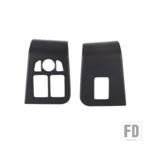 ジャガー ABS カーボン F タイプ 2013-2024 窓ガラスリフトボタン装飾フレームステッカーインテリアアクセサリー - Matte Black