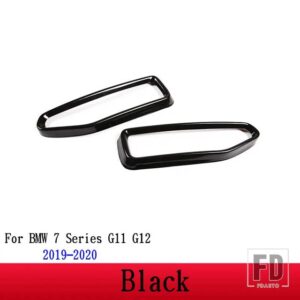 BMW 2個 光沢ステンレスマフラーカバートリム 7シリーズ G11 G12 730 740 750LI 2009-2020 カーアクセサリー - For 2019-20207