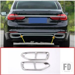 BMW 2個 マフラーカバートリム 7シリーズ G11 G12 730 740 750LI 2016 2017 2018 - Ordinary model