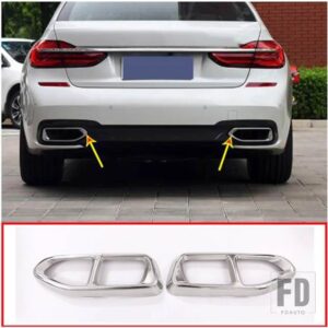 BMW 2個 マフラーカバートリム 7シリーズ G11 G12 730 740 750LI 2016 2017 2018 - M Sport Model