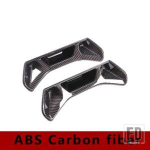 トヨタ GR スープラ A90 2019-2022 カーボン/レッドフロントシートバックトリムカバーステッカーインテリアアクセサリー - ABS Carbon fiber