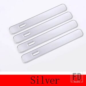 レンジローバー ランドローバー VELAR 2017 2018 ABS クローム/カーボン外装ドアハンドルトリムカーアクセサリー - Silver