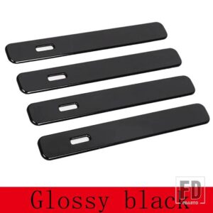 レンジローバー ランドローバー VELAR 2017 2018 ABS クローム/カーボン外装ドアハンドルトリムカーアクセサリー - Glossy black