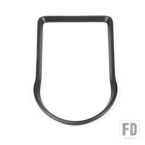 トヨタ タコマ 2016-2021 ABS カーボン/レッドギアレバーリアカップホルダーフレーム装飾ステッカーカーアクセサリー - Matte Black