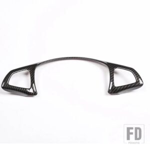 メルセデスベンツ C GLC Eクラス W205 W213 C200 GLC260 2016 2017 2018 ABS クロームステアリングホイール装飾フレームトリム - Carbon Fiber