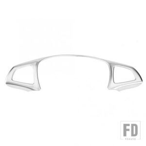 メルセデスベンツ C GLC Eクラス W205 W213 C200 GLC260 2016 2017 2018 ABS クロームステアリングホイール装飾フレームトリム - Silver