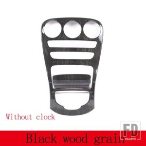 メルセデスベンツ ABS Cクラス W205 2014-2018 センターコンソールギアパネルフレームカバートリム GLC クーペ X235 2015-18 - Black wood grain-B