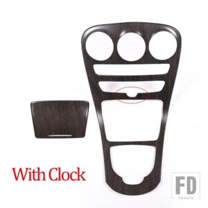 メルセデスベンツ ABS Cクラス W205 2014-2018 センターコンソールギアパネルフレームカバートリム GLC クーペ X235 2015-18 - Oak Wood Grain-A