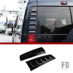 ハマー H2 2003-2009 ABS リアバンパーテールライトカバートリムバックランプフレーム自動車アクセサリー - Style A Black