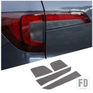 ホンダ パイロット 2015-22 PVC 黒ヘッドライトテールライトブレーキライトウインカーフィルムトリムステッカーカーアクセサリー - Style C