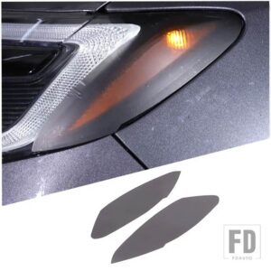 ホンダ パイロット 2015-22 PVC 黒ヘッドライトテールライトブレーキライトウインカーフィルムトリムステッカーカーアクセサリー - Style D