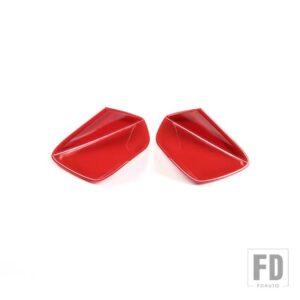 シボレー コルベット C7 2014-2019 ABS カーボンドア外側ハンドルボウルカバー装飾ステッカー外装アクセサリー - Red