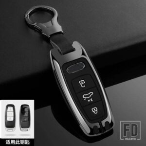 アウディ 合金リモートキーケースカバーシェル A6 A7 A8 E-TRON Q5 Q7 Q8 C8 D5 A6L 2018-21 カーアクセサリー