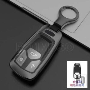 アウディ 合金 + TPU 車リモートキーカバーケースシェル A4 B9 A5 A6L A6 S4 S5 S7 8W Q7 4M Q5 TT TTS RS クーペスタイリングアクセサリー
