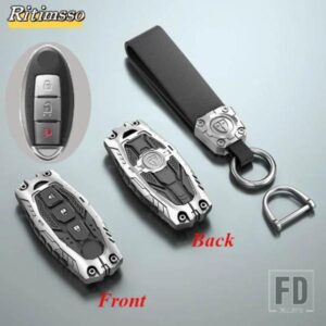 日産 合金キーケースカバー FOB キーホルダー キャシュカイジューク J10 J11 エクストレイル T32 T31 キックティーダアルティマパスファインダ