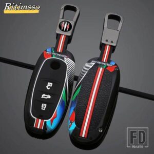 VW 合金キーカバーケースシェル FOB ホルダーキーホルダー トゥアレグ 2017-21 プロテクターアクセサリー