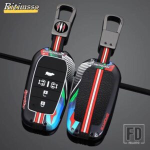 トヨタ 合金 + シリカゲルキーケースカバーシェル CHR ハイラックスフォーチュナーランドクルーザー 200 カムリカローラクラウン RAV4 ハイラン