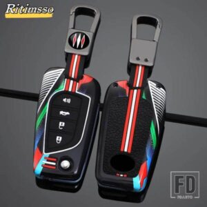 トヨタ 合金キーカバーリモートキーケース ヤリス RAV4 ハイランダーオーリスアベンシスアイゴサイオン TC IM 2015 2016