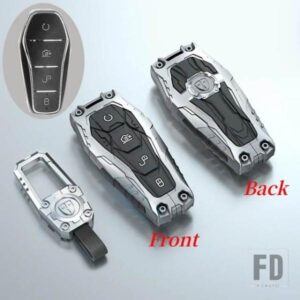 合金キーケースカバー ハン EV 唐 DM/秦プラス/歌プロ/マックス/元イルカ E2 プロテクター自動車キーカーアクセサリー