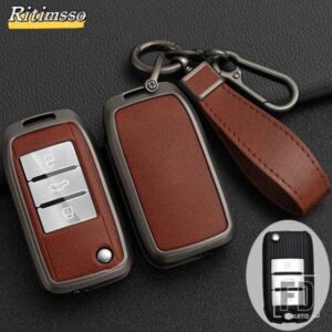 合金 + レザーキーケースカバー MG MG3 MG5 MG6 MG7 ZS GT GS 栄威 RX5 350 360 750 フリップキープロテクターシェル FOB