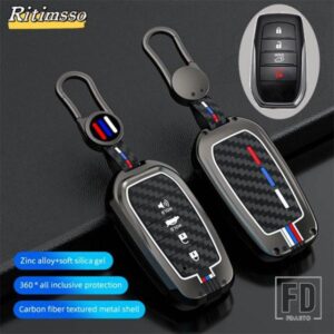 トヨタ キーフォブカバーケース 2023 2024 タコマフォーチュナーカローラヴェンザグランドハイランダー RAV4 XSE プライムランドクルーザーハイ