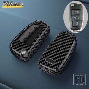 アウディ ABS 車フリップキーカバーケース C5 C6 R8 A3 A4 A5 A6 A7 Q3 Q5 Q7 S6 B6 B7 B8 8P 8V 8L TT RS RS3 S3 カーアクセサリー