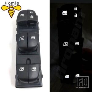 スターター電動パワーウィンドウスイッチ白色光ルノー KADJAR 2015-18 7 LED ライトがオンに