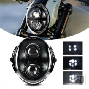 LED ヘッドライト高低ビームランプオートバイ ヘッドランプハーレーダビッドソン VROD V-ロッド VRSC VRSCA VRSCB VRSCF VRSCAW 2002-2017