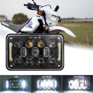 スズキ 4 6インチLED LHI/LO プロジェクターシールドビームヘッドライト DRL DRZ400E DRZ400S DRZ400SM 2002-2016 バイク