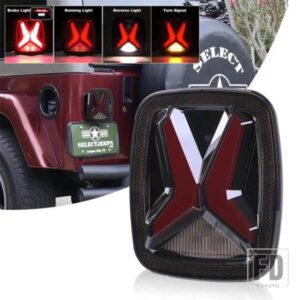 ジープ 汎用 30 ワットテールライトブレーキリバースライトスモークレンズウィンカーライトラングラー CJ TJ YJ 1998-2006 テールランプ用