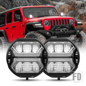 ジープ 4X4 オフロード LED ライト バー 12V 24V スポット ワーク ライト ホワイト ランプ自動 ATV オートバイ トラック 用アンバー運転自動フ
