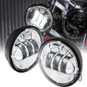 2個 4.5インチオートバイ LED フォグランプロードキングエレクトラグライドウルトラクラシック LED フォグランププロジェクター補助ヘッドライ