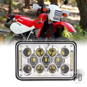 ホンダ スズキ 4 6インチ 5インチプロジェクター LED ヘッドライト DRL H4 ハイ/ロー XR250 XR400 XR650 DRZ 交換 H4651 H4652 H4656 H4666