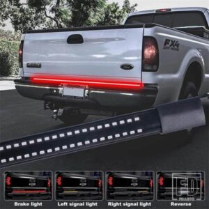 ジープ 48/60インチ LED テールゲートライトブレーキウィンカートランク柔軟な LED ストリップライト UTES BAKKIE コンテナ貨物 RV SUV