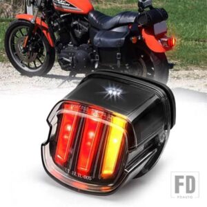 DOT テールリアライト LED リアランプテールライトブレーキストップウィンカーハーレーダビッドソンスポーツスターソフテイルダイナレイダウン