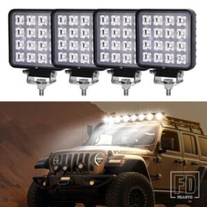 ジープ 12V 24V 高輝度 LED ライトオフロード 4 4 ヘッドライトトラックハマー夜間ランニング用ライト SUV 車オートバイ 作業灯
