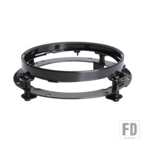 ジープ ランドローバー 7インチ LED ヘッドライト取付ブラケットラウンドリング車ディフェンダーラングラー JK ハーレーオートバイ 7インチブラ