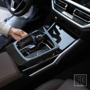BMW ABS カーボン 3/4シリーズ G20 G28 G22 2020-2023 カーセンターコンソールギアシフトパネルフレームカバートリムカーアクセサリー
