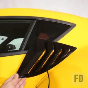 トヨタ 2個 リアウィンドウトライアングル外装 ABS シャッターディフレクター装飾 ACCESSRORIES GR スープラ A90 2019-22