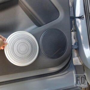レンジローバー ランドローバー EVOQUE 2019 2020 合金クロームドアスピーカーツイーターサウンドカバートリムリングカーアクセサリー