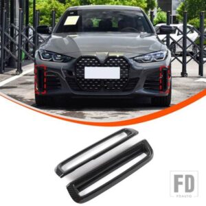 BMW ABS カーボン 4シリーズ G26 2022-2024 フロントフォグランプフレームカバー装飾ステッカー自動