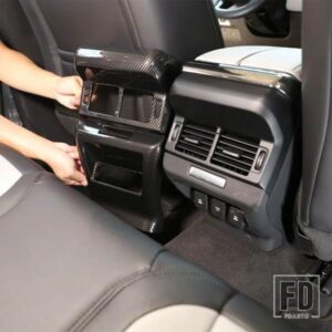 レンジローバー ランドローバー EVOQUE 2019 2020 ABS カーボンリアエアベントフレームトリムカバーアンチキックカバーカーアクセサリー