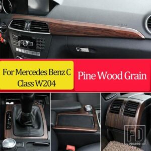 メルセデスベンツ パイン木目 Cクラス W204 C180 C200 2007-2013 インテリア装飾ステッカーカーアクセサリー