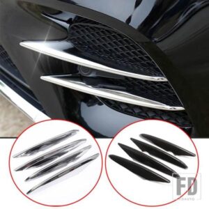 ABS クローム吸気グリルストリップトリムカーアクセサリー GLCクラス X253 GLC260 GLC300 2017-20194個
