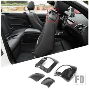 BMW 2シリーズ F22 F23 2014-2019 2 ドアバージョン ABS カーボンフロントシートフリップスイッチカバー装飾アクセサリー