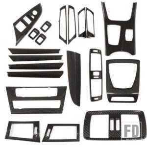 BMW ABS カーボン X3 X4 F25 F26 2011-2017 カーインテリアセンターコントロールパネルステアリングホイールドアトリムステッカーアクセサリー