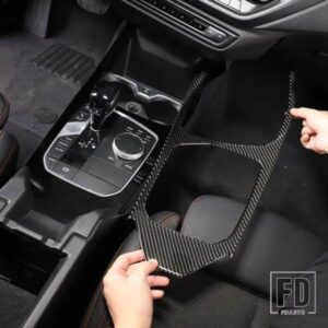 BMW ソフトカーボン 1シリーズ 2シリーズ F40 F44 2020-2023 カーセンターコントロールパネルフレーム装飾ステッカーカーアクセサリー