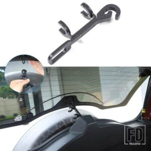 トヨタ FJ クルーザー 2007-2021 カーボンリアウィンドウガラスサポートブレースブラケット車外装アクセサリー