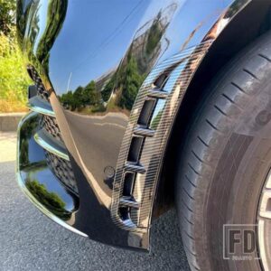 メルセデスベンツ GLEクラス W167 V167 GLE350/GLE450 AMG GLE53 2020-2022 フロントバンパーサイドエアアウトレットトリムカバーカーアクセサ